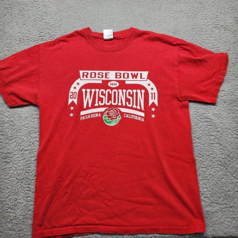 Wisconsin Football Red Basketball 2011 Rose Bowl Ncaa Unisex TShirt